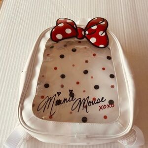 NWOT Disney Minnie Mouse Backpack - Red, Black, and White